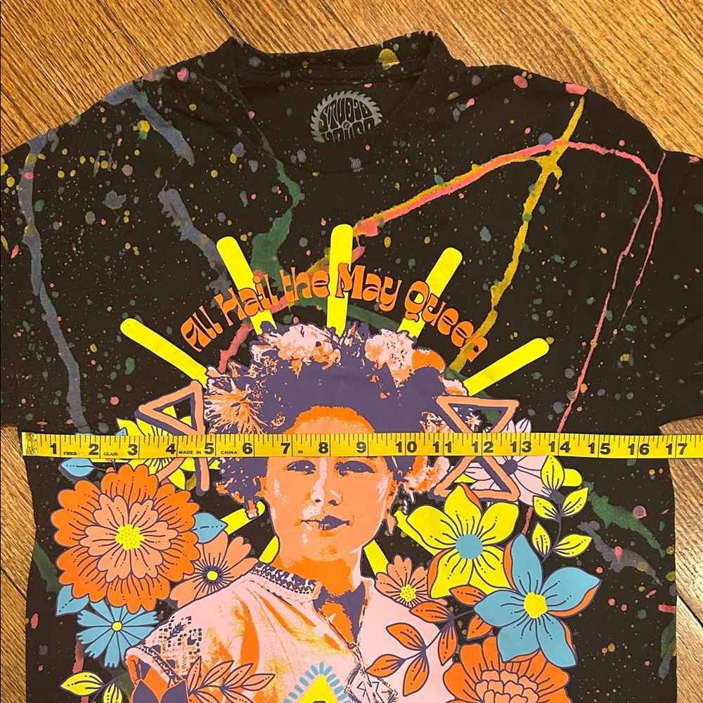 Studiohouse Designs “Midsommar” A24 Black Neon Splatter Unisex T-Shirt: SM, NWOT - Picture 5 of 8